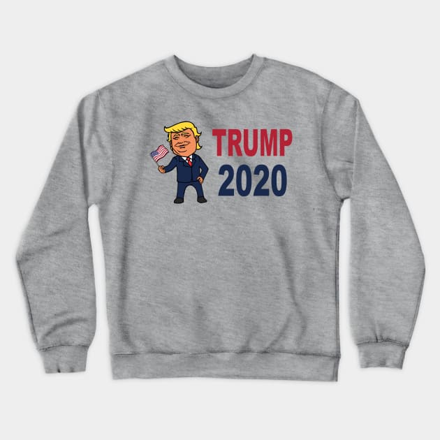 Trump 2020 Crewneck Sweatshirt by patrioticdude